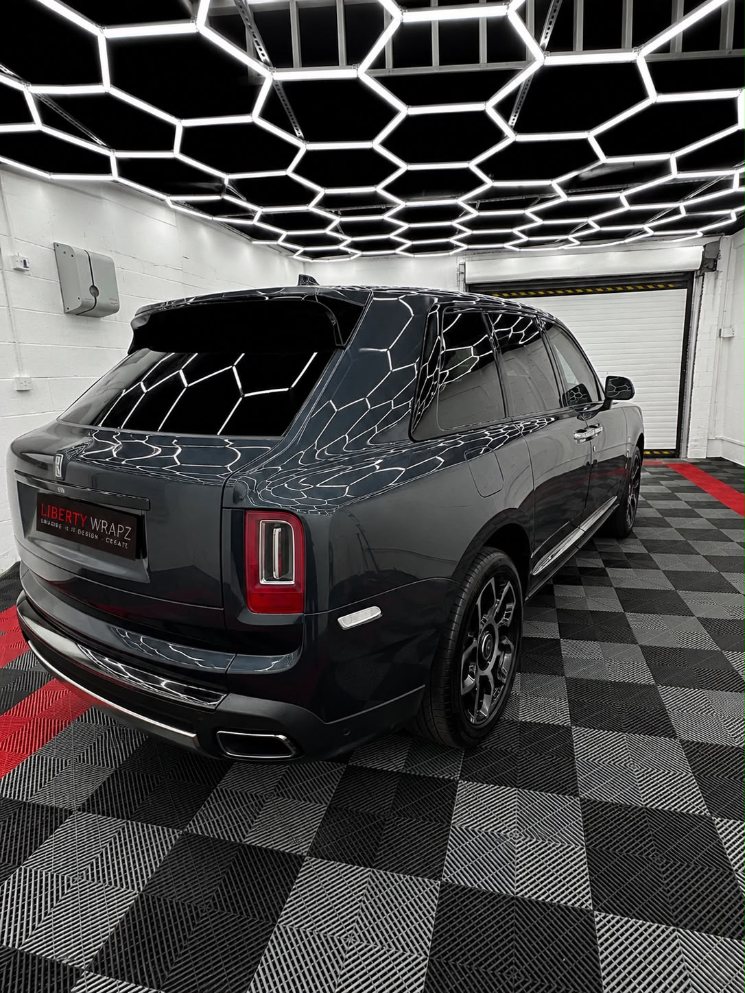 Black Rolls rear view