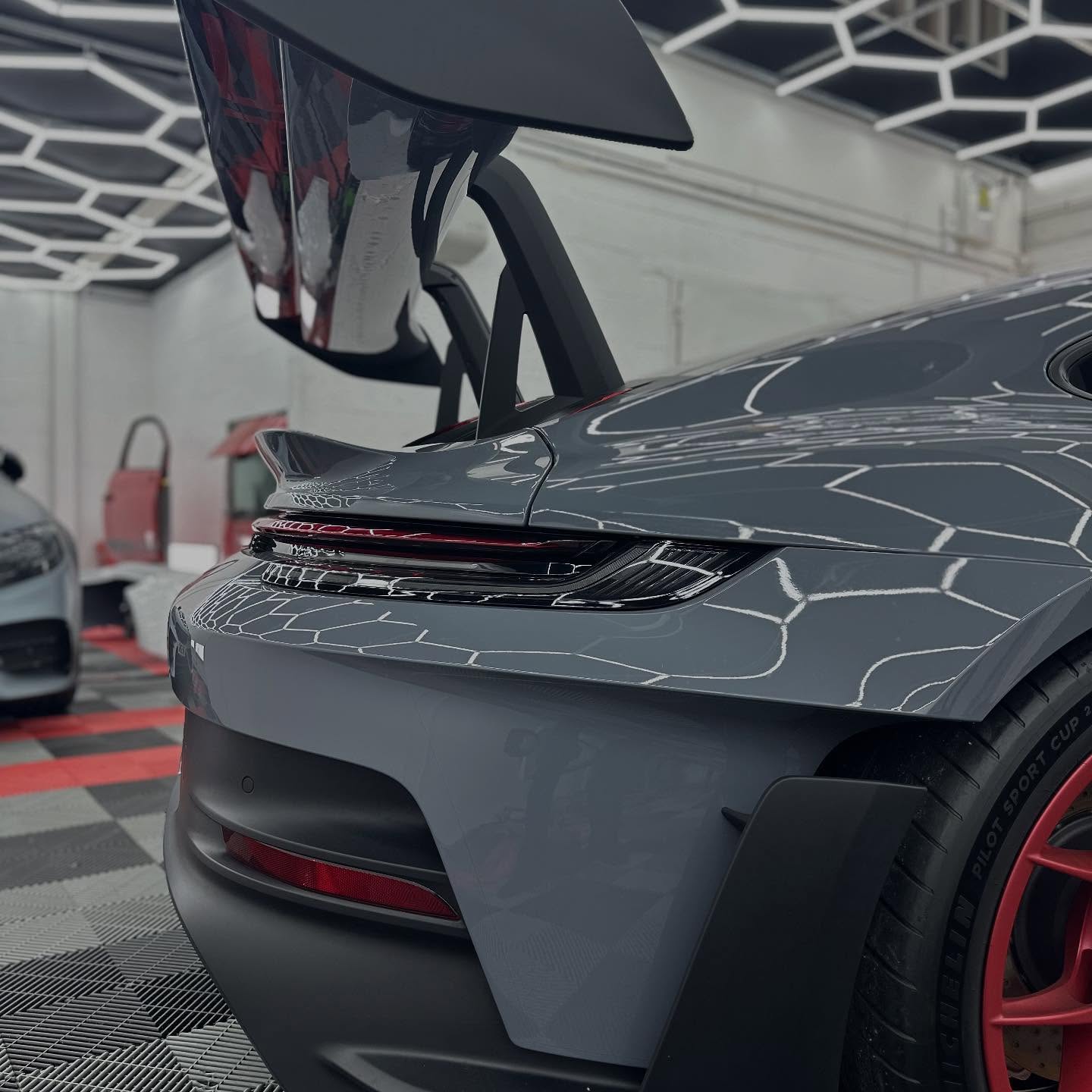 Rear wing of Porsche GT3RS
