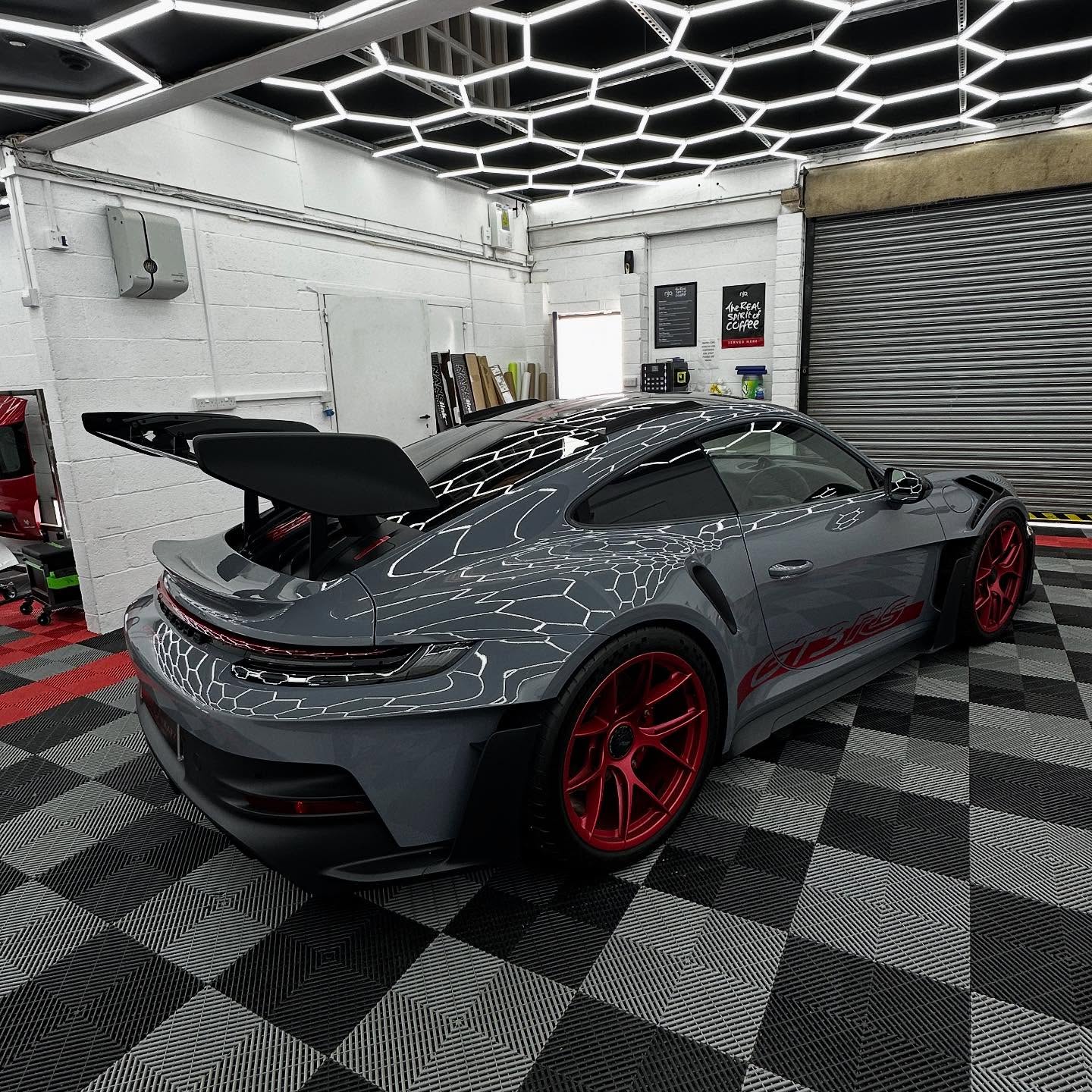 Back side view of Porsche GT3RS