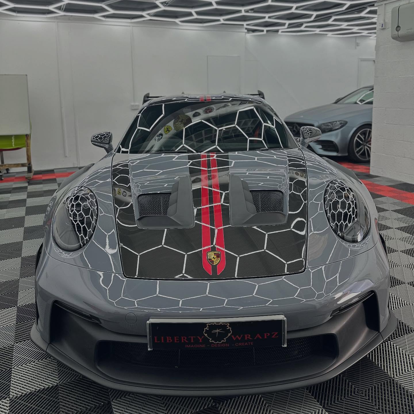 Front view of Porsche GT3RS