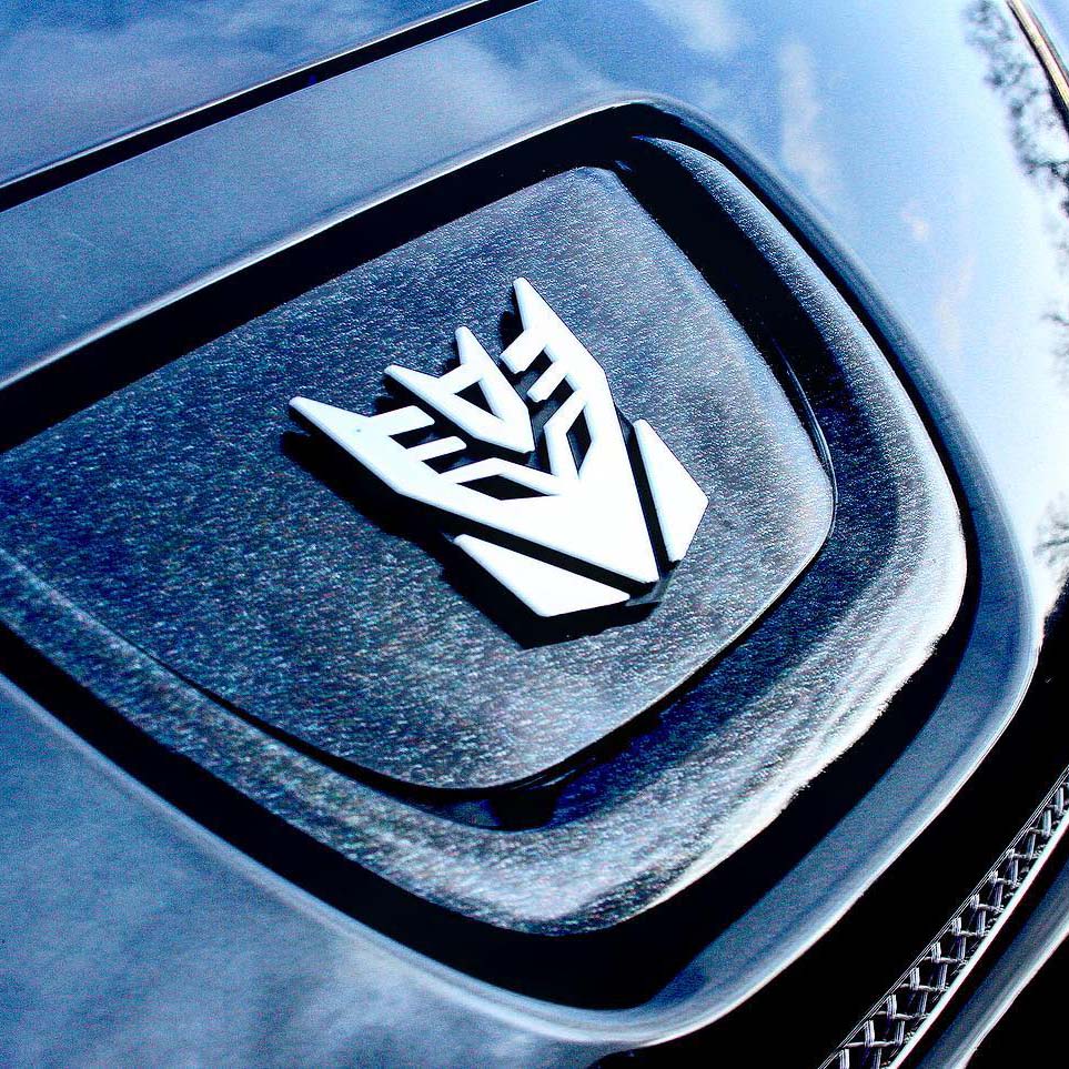 Debadge car with transformer logo