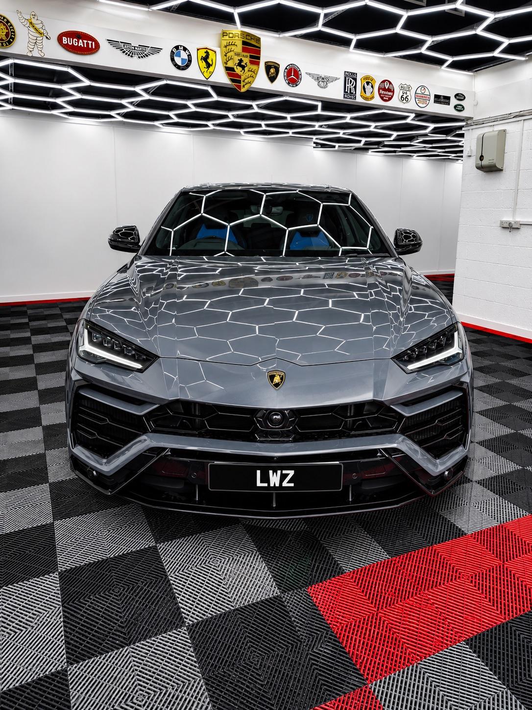 Blue grey Lambo