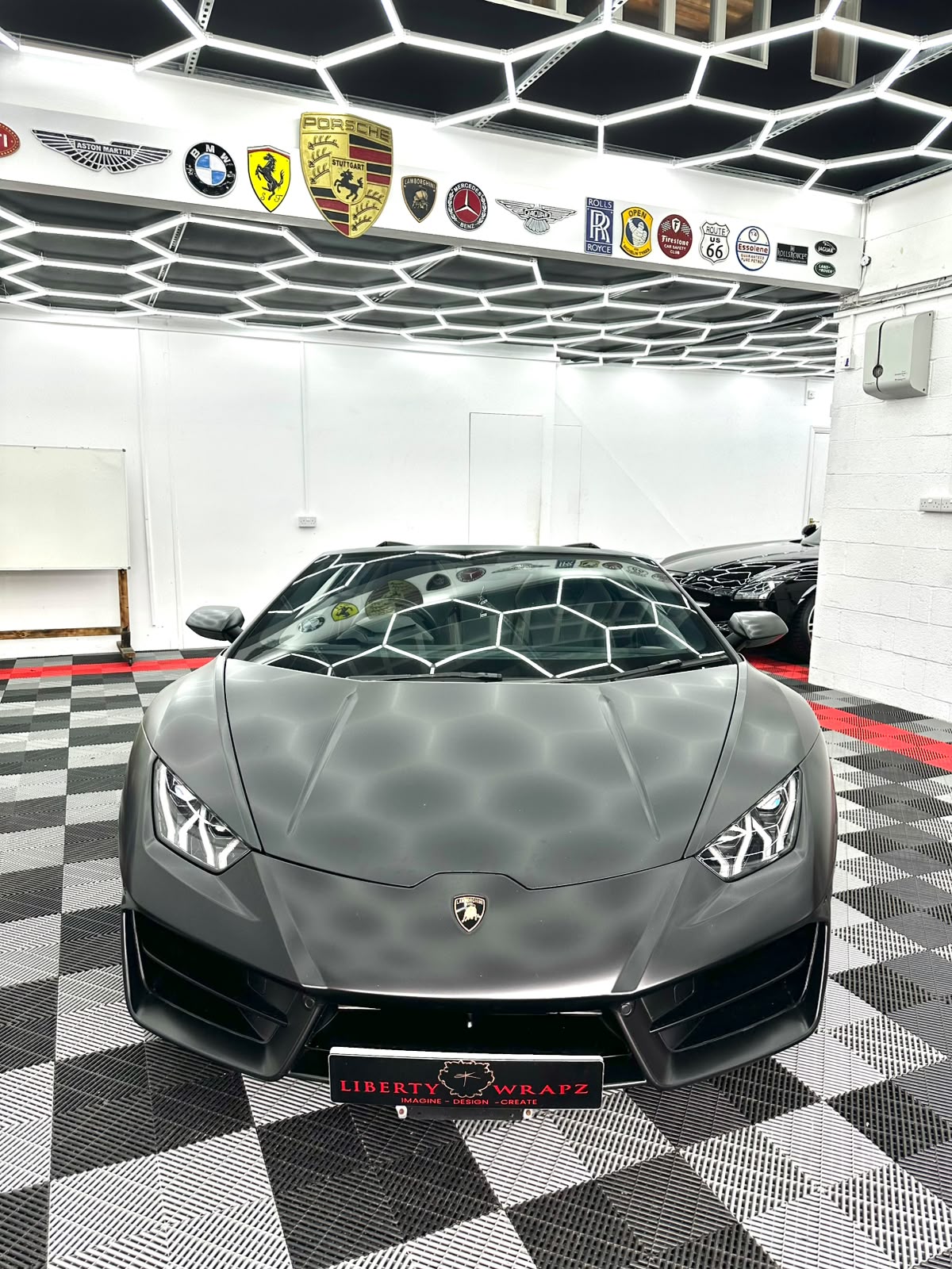 Black matt black Lambo