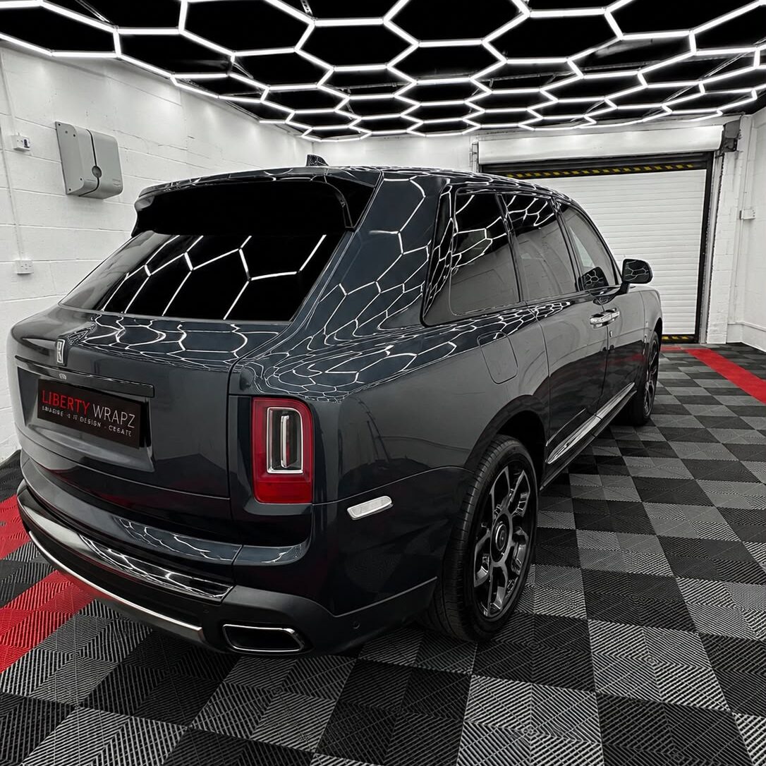 Black Rolls rear view