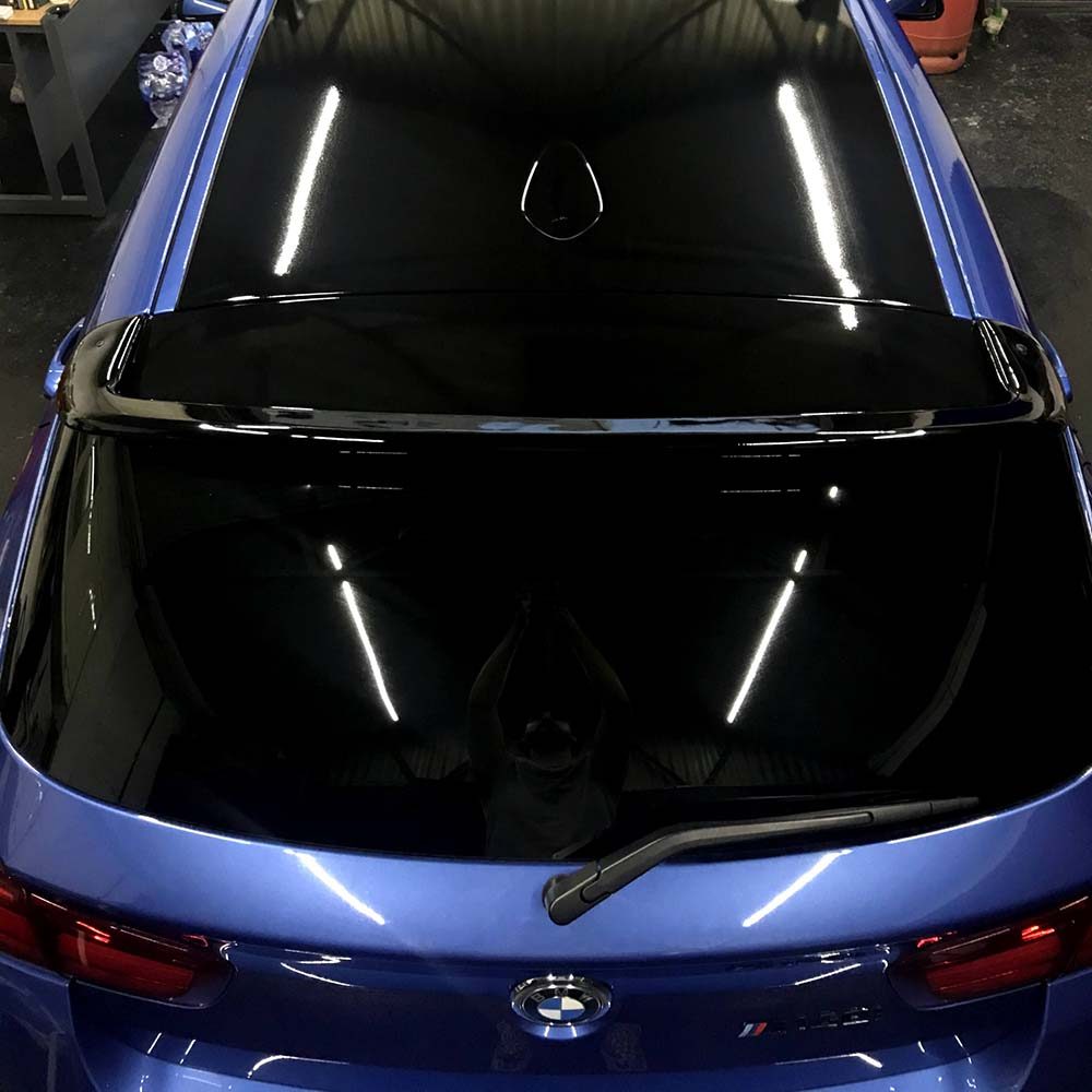 Window Tinting on Blue BMW